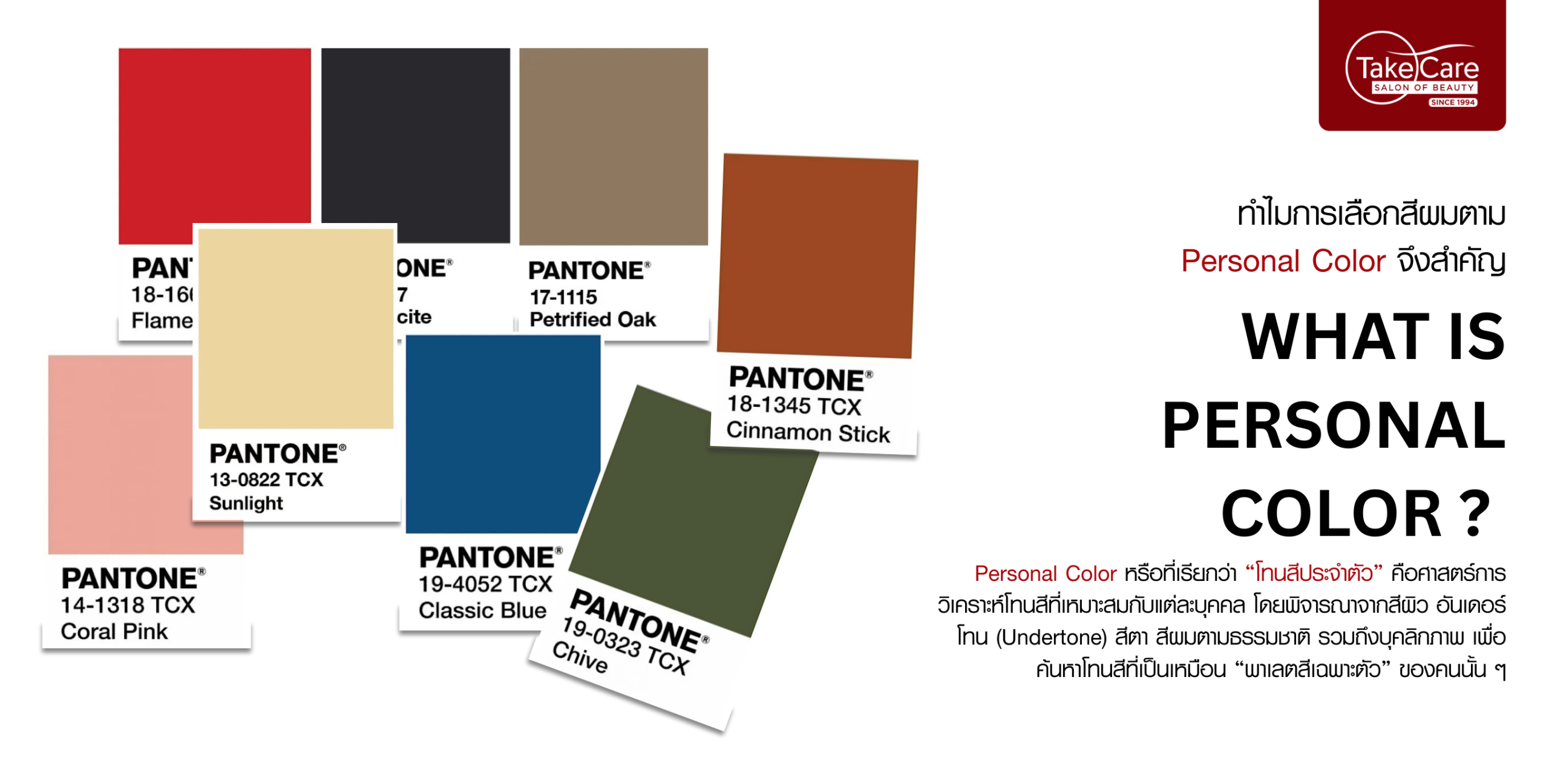 ตารางตัวอย่างโทนสี Personal Color ใช้เลือกสีผมให้เหมาะกับบุคลิกและโทนผิ