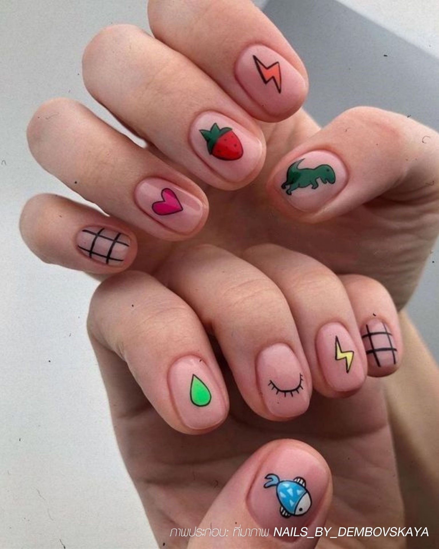 Collection of cute multi-style graphic nail painting ideas for men