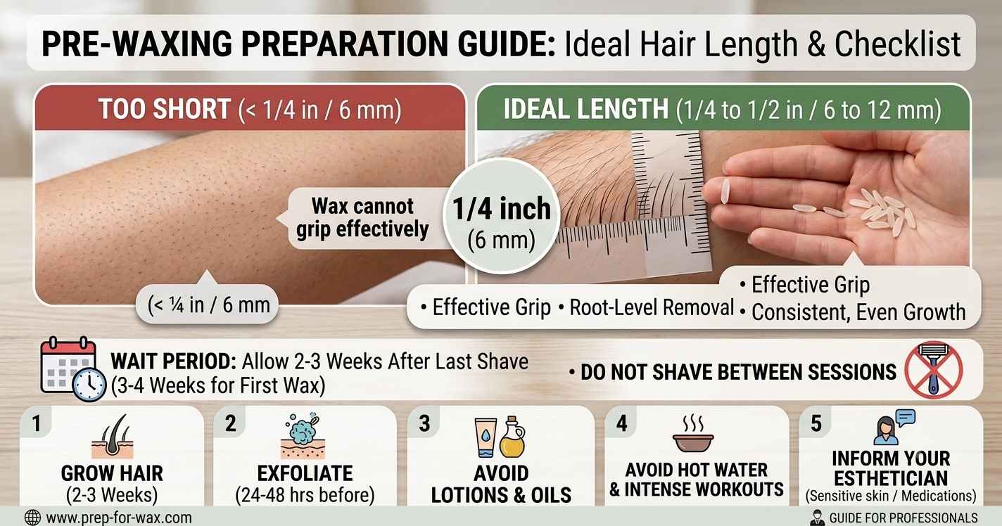 How to prepare hair before a waxing appointment