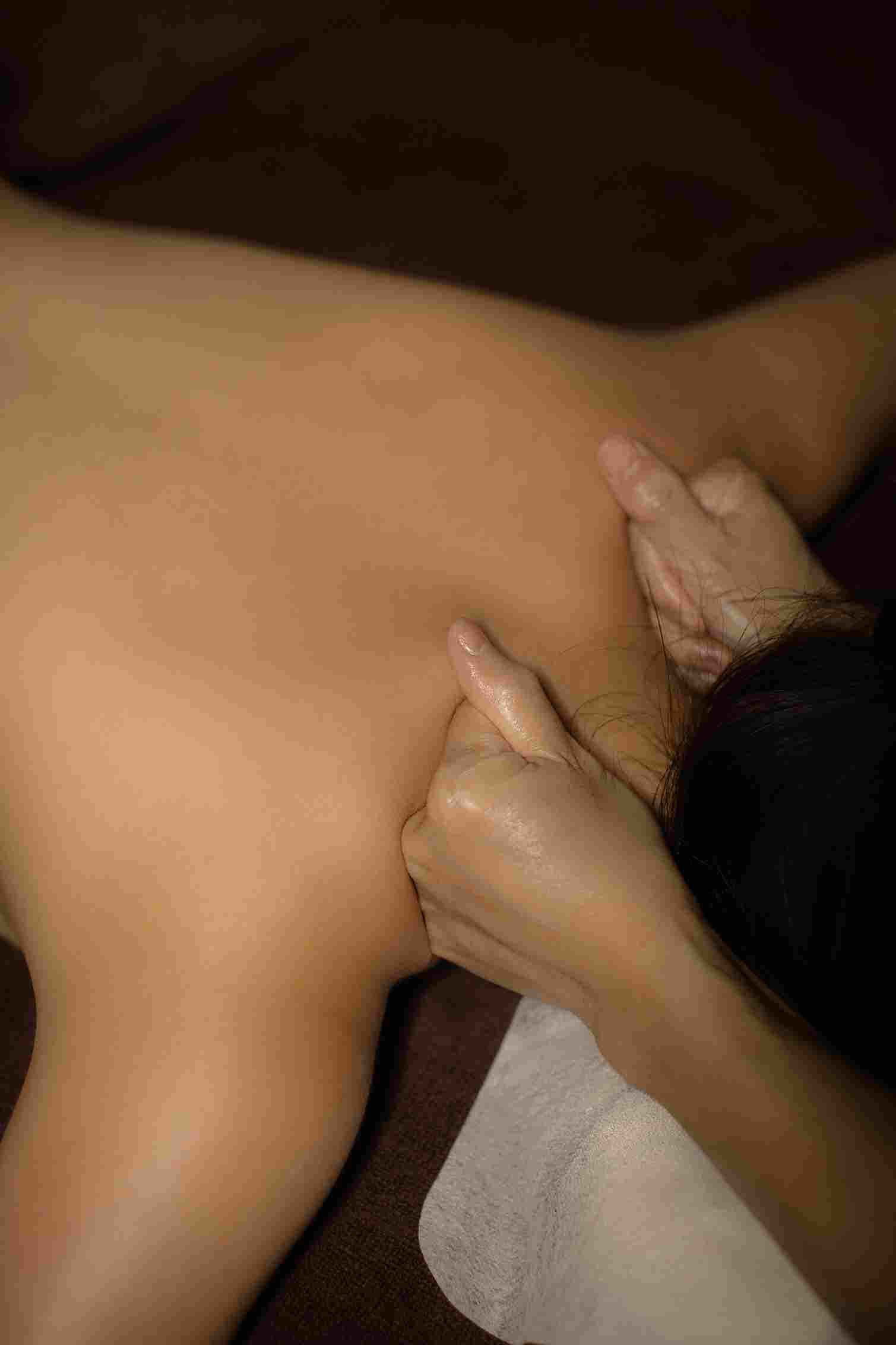 Trigger point therapy applied after a hard training session